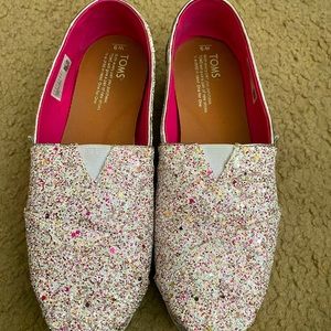 Toms glitter shoes